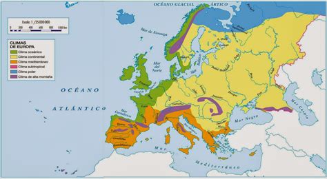 Ejercicio de Climas de Europa. 3º de ESO. – Arte, Geografía, Historia y algo más