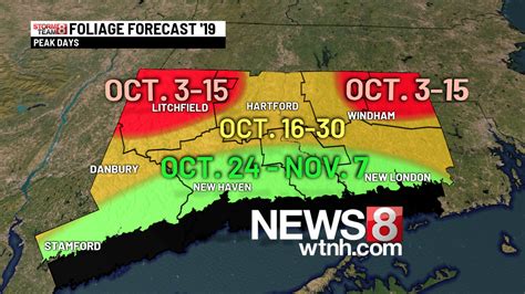 Annual Connecticut Fall foliage forecast 2019