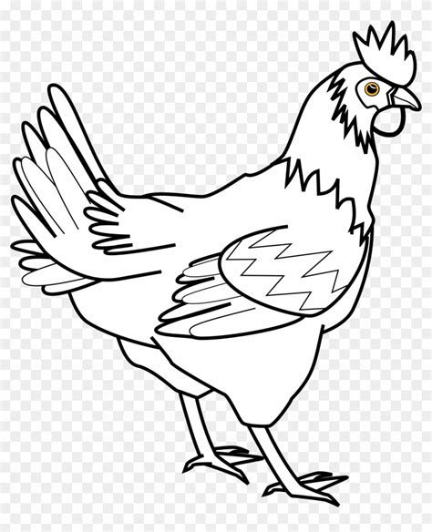 Chicken Clipart Black And White - Chicken Clipart Black And White ...