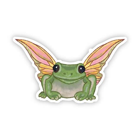 Frog With Wings Sticker | Fairy stickers, Cute stickers, Cool stickers