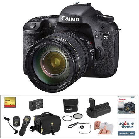 Canon EOS 7D DSLR Camera with 28-135mm Lens Deluxe Kit B&H