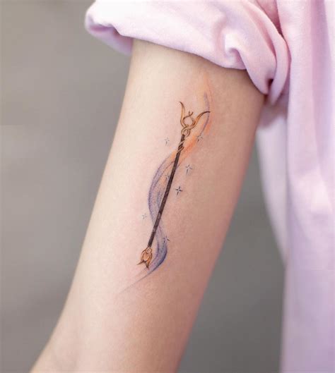 Magic wand by tattooist Franky - Tattoogrid.net