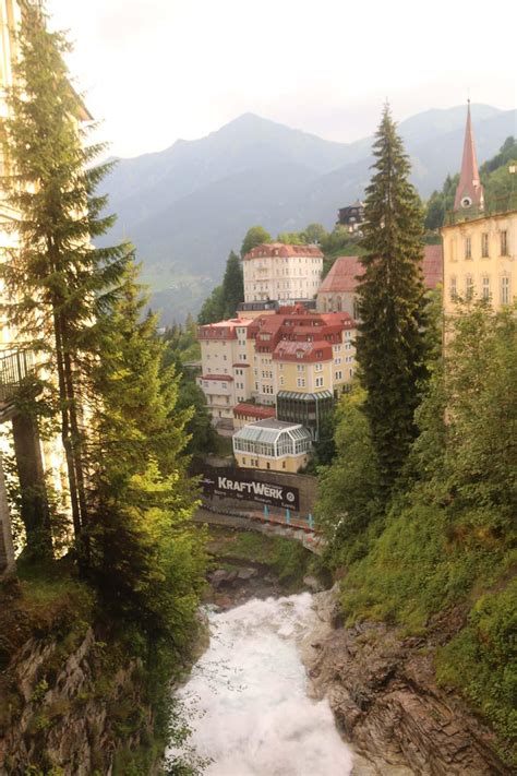 Bad Gastein Waterfall - Falls in a Health Spa Town's Waters