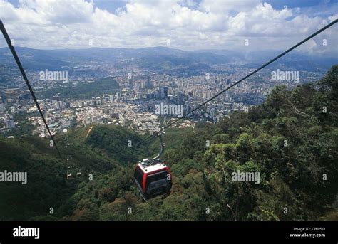 Venezuela - Caracas. The cable car in the Parque Nacional El Avila. In ...