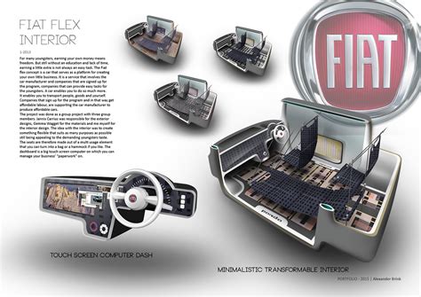 Fiat flex interior concept on Behance