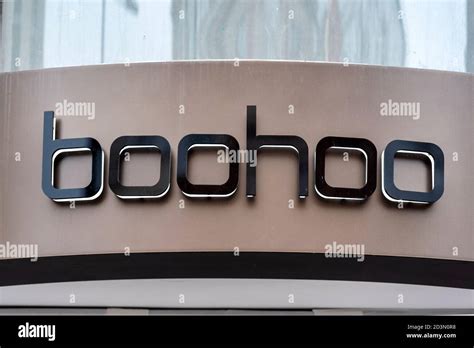 London, UK. 8th Oct, 2020. Boohoo logo seen in London. Credit: Dave Rushen/SOPA Images/ZUMA Wire ...