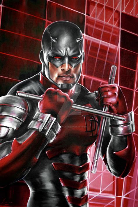 DAREDEVIL ARMORED PORTRAIT by FredIanParis on DeviantArt