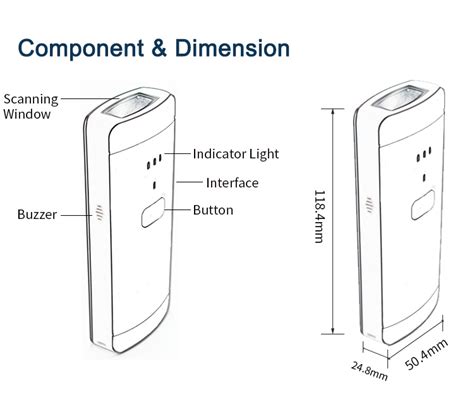 Eyoyo 1D 2D QR Wireless Barcode Scanner, Compatible with Bluetooth Function & Wired Connection ...