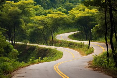 The Road Is A Gravel Road Background, Gangwon Do, High Resolution, Road ...