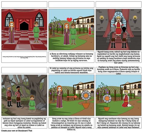 Alamat ng Bulaklak Storyboard by deah61510