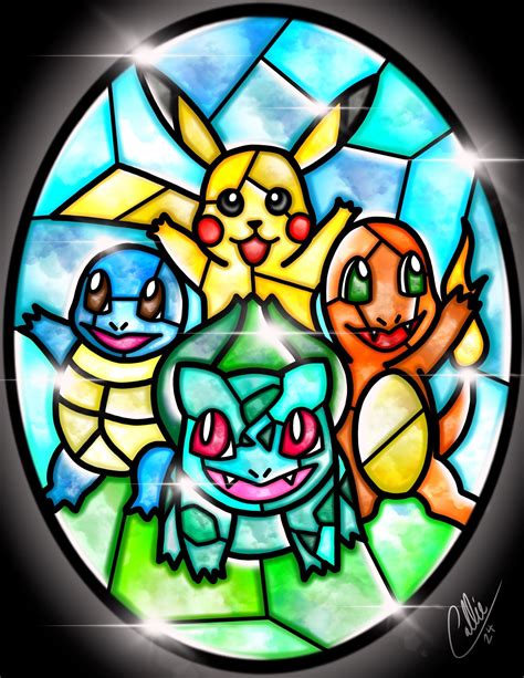 Stained Glass Pokemon by CallieClara on DeviantArt | Disney stained ...