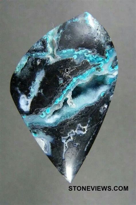 Tenorite, Crysocolla with druzy at Stonesview.com | Rocks and minerals, Gems and minerals ...