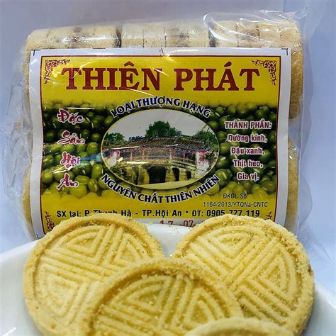 Bánh đậu xanh nhân thịt Hội An - Thiên Phát - 100gr - Quà Huế Online