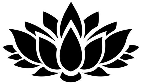 2809x1669 Lotus Flower Silhouette 6 Clipart | Lotus flower art, Lotus flower stencil, Flower stencil