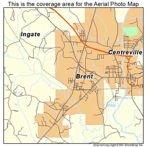 Aerial Photography Map of Brent, AL Alabama