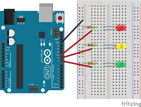 George's Blog (Software Development): Traffic Light Arduino UNO R3