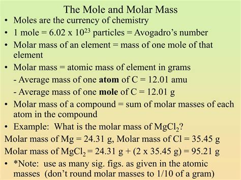 PPT - The Mole and Molar Mass PowerPoint Presentation, free download ...