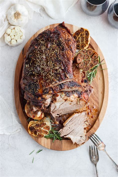 Roasted Rosemary Garlic Leg of Lamb-7 - The Wooden Skillet