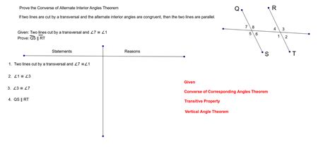 Alternate Exterior Angles Theorem