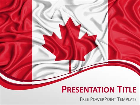 Canada Flag PowerPoint Template - PresentationGO.com