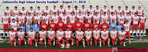 Football Team Photos -- August 11, 2018 -- Collinsville, OK -- www.cvilleok.com
