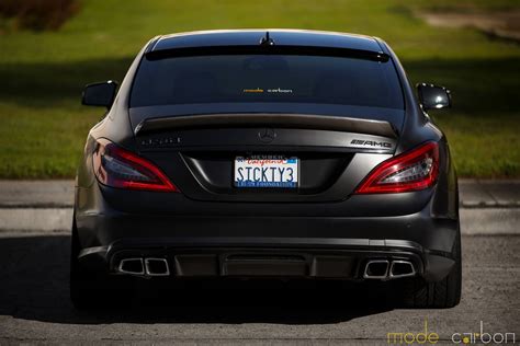 Matte Black Mercedes-Benz CLS63 AMG S by Mode Carbon - GTspirit