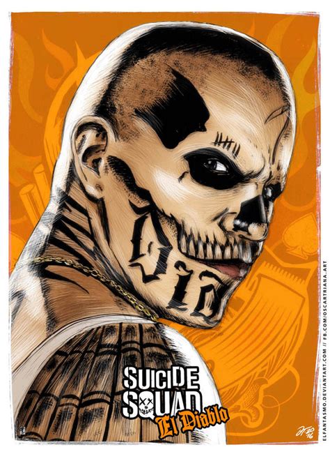 El Diablo - Suicide Squad Poster by elfantasmo on DeviantArt