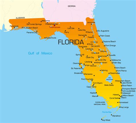Mapa De La Florida Con Sus Ciudades United States Map States District | Images and Photos finder