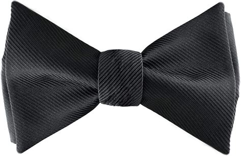 Formal Bow Ties for Men - Self Tie Mens Bowtie Tuxedo Wedding Bow Tie Bowties (Black) at Amazon ...