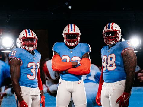 Tennessee Titans Oilers jerseys: Team unveils throwback uniforms to be ...