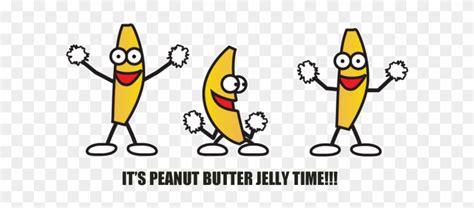 Peanut Butter Jelly Time Banana Dancing Clipart - Peanut Butter Jelly ...