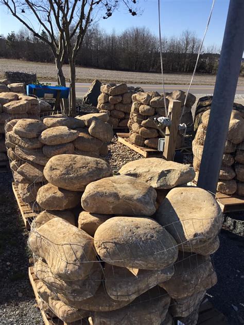 Round XL Boulders Clayton Garner Smithfield NC - Triple R Landscaping