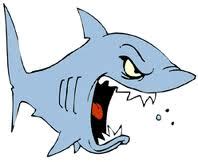 shark with mouth open cartoon - Clip Art Library