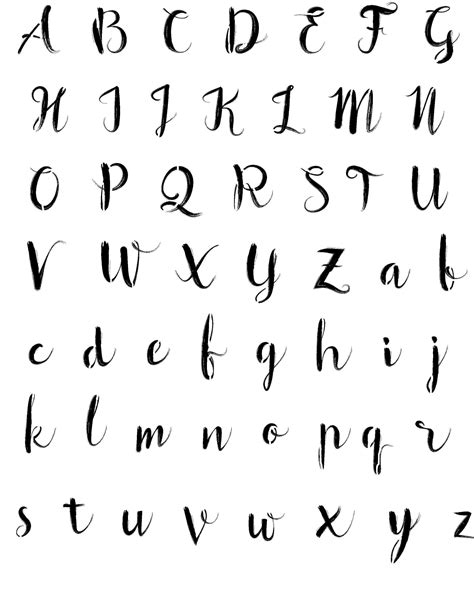 Simple Fonts Alphabet