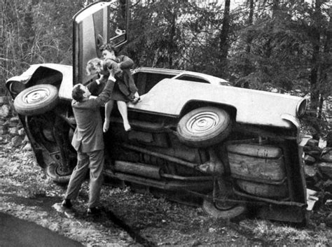 See 35 vintage car wrecks from the days before seat belts & airbags - Click Americana