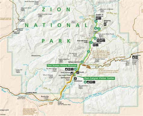 Zion National Park Map - 2 Travel Dads