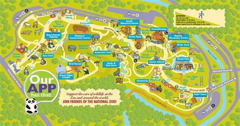 Visit the Smithsonian's National Zoo | Zoo map, Dc zoo, Washington zoo