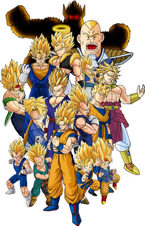 Image - All super saiyans by db own universe arts-d4tgzvs.png ...