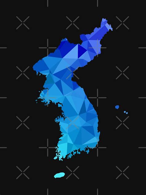 "Korean Reunification Peninsula Flag Map " T-shirt by mousung | Redbubble