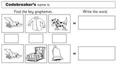 THRASS code breakers worksheets Code Breaker, Breakers, Worksheets ...