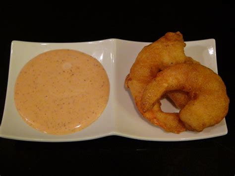 Spicy Beer Battered Shrimp & Sweet Red Remoulade Sauce | She's Got Flavor