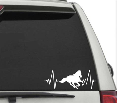 Horse decal, horse lover gift, horse window decal, horse laptop decal ...