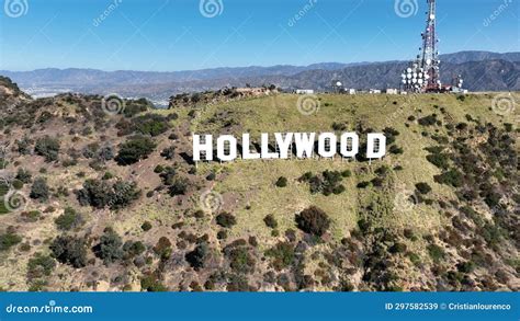 Hollywood Sign at Hollywood in Los Angeles United States. Stock Video ...