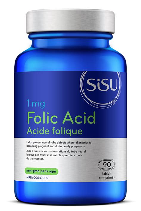 Vegan Folic Acid | Sisu Premium Supplements Canada