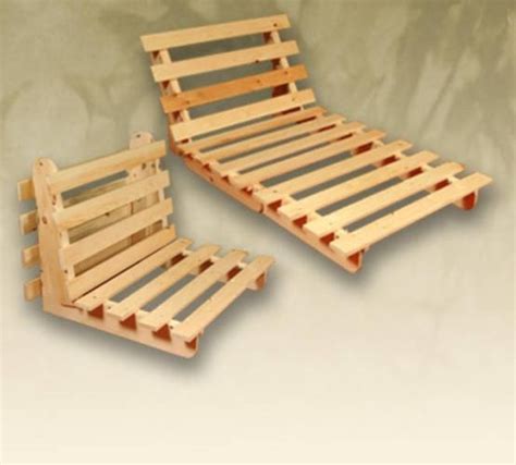 wooden-futon-frame, possibly for shop. | Diy futon, Futon living room ...