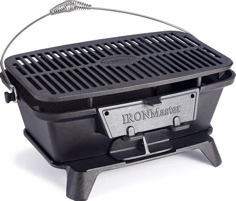 Buy IronMaster CI-2020,Pre-Seasoned Large Cast Iron Charcoal Grill ...