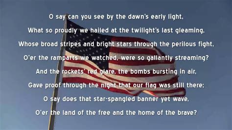 Star Spangled Banner (U.S. National Anthem) + Lyri - YouTube