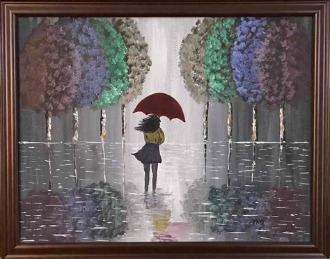 Rainy Day Walk – Art by Mary Ann White