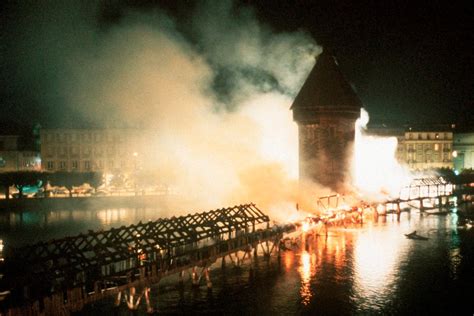 Wieso nur brannte Luzerns Wahrzeichen vor 25 Jahren lichterloh? zentralplus