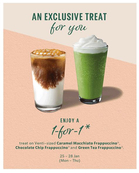 Starbucks Singapore 1-for-1 Promotions 2021